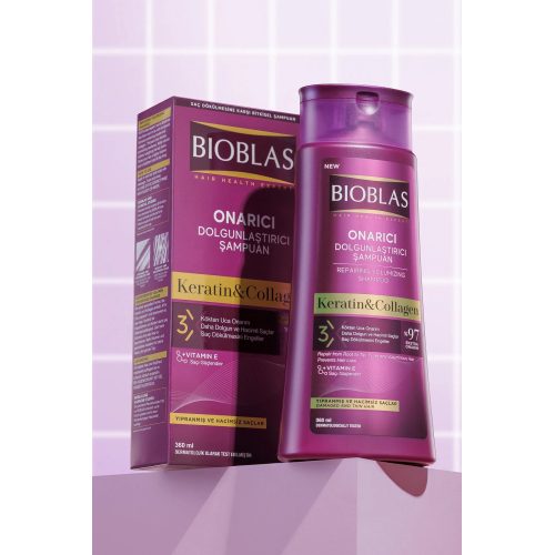 Bioblas Kolajen ve Keratin Dolgunlaştırıcı ve Bariyer Onarıcı Şampuan 360 ml