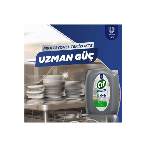 Cif Profesyonel Bulaşık Deterjanı Elde Yıkama 5 Lt