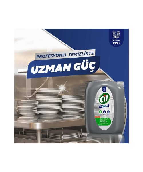 Cif Profesyonel Bulaşık Deterjanı Elde Yıkama 5 Lt
