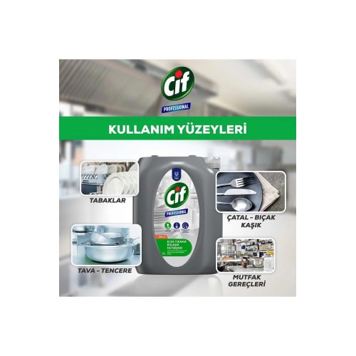 Cif Profesyonel Bulaşık Deterjanı Elde Yıkama 5 Lt