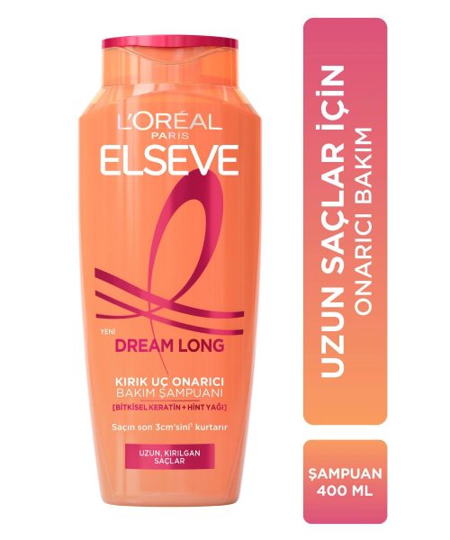 Elseve Dream Long Kırık Uç Onarıcı Bakım Şampuanı 400 ml - 6 Adet Koli