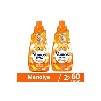 Yumoş Extra Çamaşır Yumuşatıcı 60 Yıkama Manolya 1440 ml x2