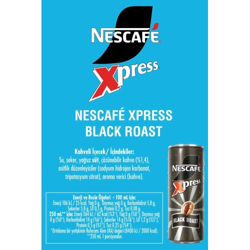 Nescafe Xpress Black Roast Soğuk Kahve 24x250 ml