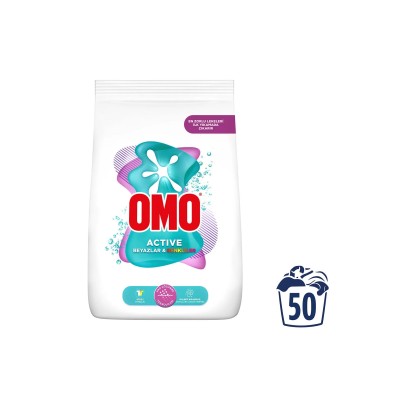 Omo Active Beyazlar ve Renkliler İçin Toz Deterjan 7,5 kg