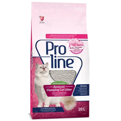 Proline Bebek Pudrası Kokulu Bentonit Kedi Kumu 20 Lt Proline Bebek Pudrası Kokulu Bentonit Kedi Kumu 20 Lt