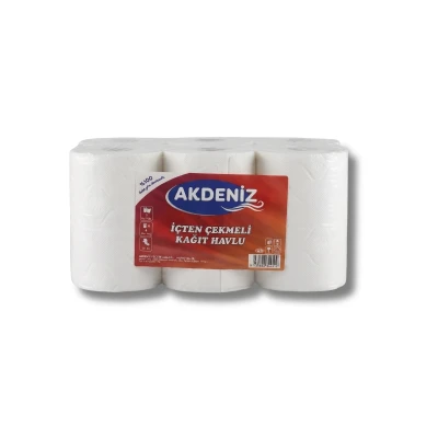 Akdeniz İçten Çekmeli Kağıt Havlu 2,5 Kg 6 Rulo