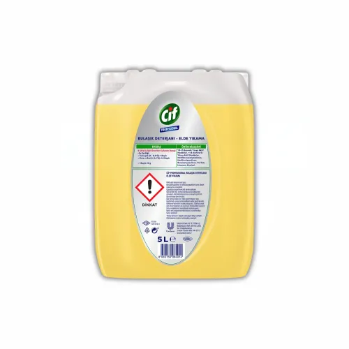 Cif Profesyonel Bulaşık Deterjanı Elde Yıkama 5 Lt