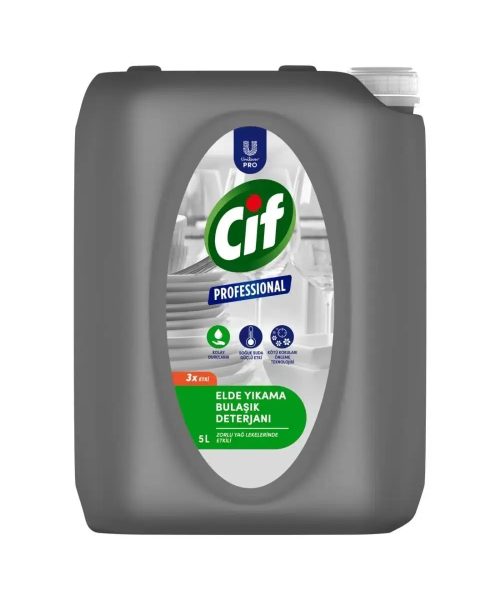 Cif Profesyonel Bulaşık Deterjanı Elde Yıkama 5 Lt