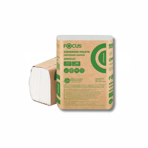 Focus Optimum Masa Üstü Dispenser Peçete 18 x 24 cm 250 Yaprak - 18 Adet