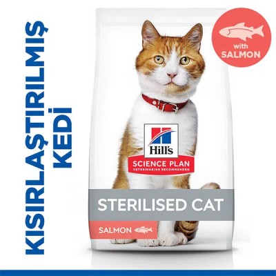 Hills Science Plan Somonlu Kısırlaştırılmış Yetişkin Kedi Maması 8 KG