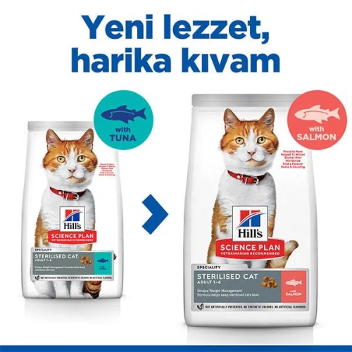 Hills Science Plan Somonlu Kısırlaştırılmış Yetişkin Kedi Maması 8 KG Hills Science Plan Somonlu Kısırlaştırılmış Yetişkin Kedi Maması 8 KG