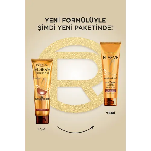 Elseve Mucizevi Yağ Saç Güzelleştirici Krem Kuru ve Sert Saçlar İçin 150ml